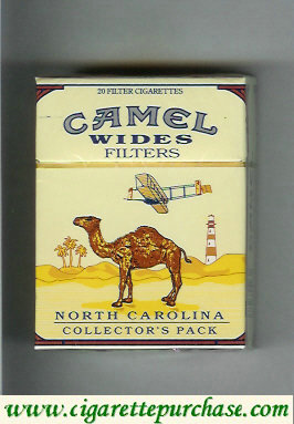 Camel Collectors Pack North Carolina Wides Filters cigarettes hard box